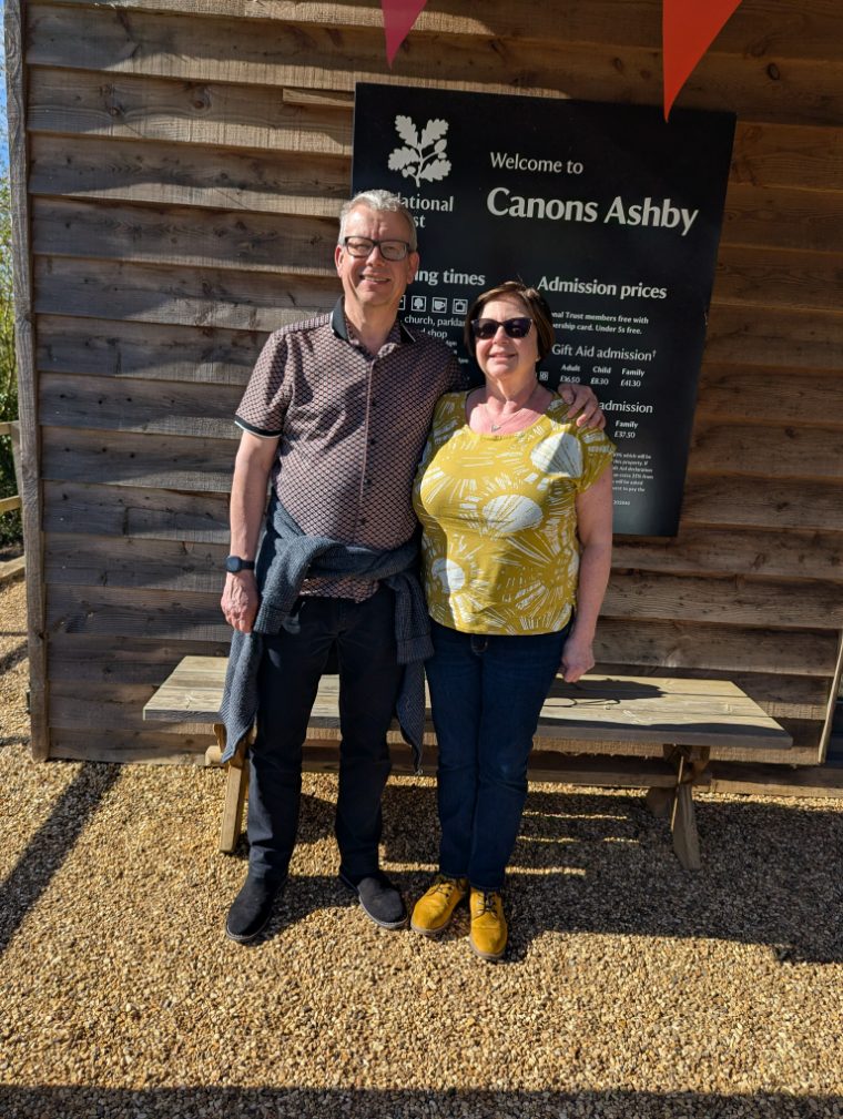 Rob and Ali at Canons Ashby